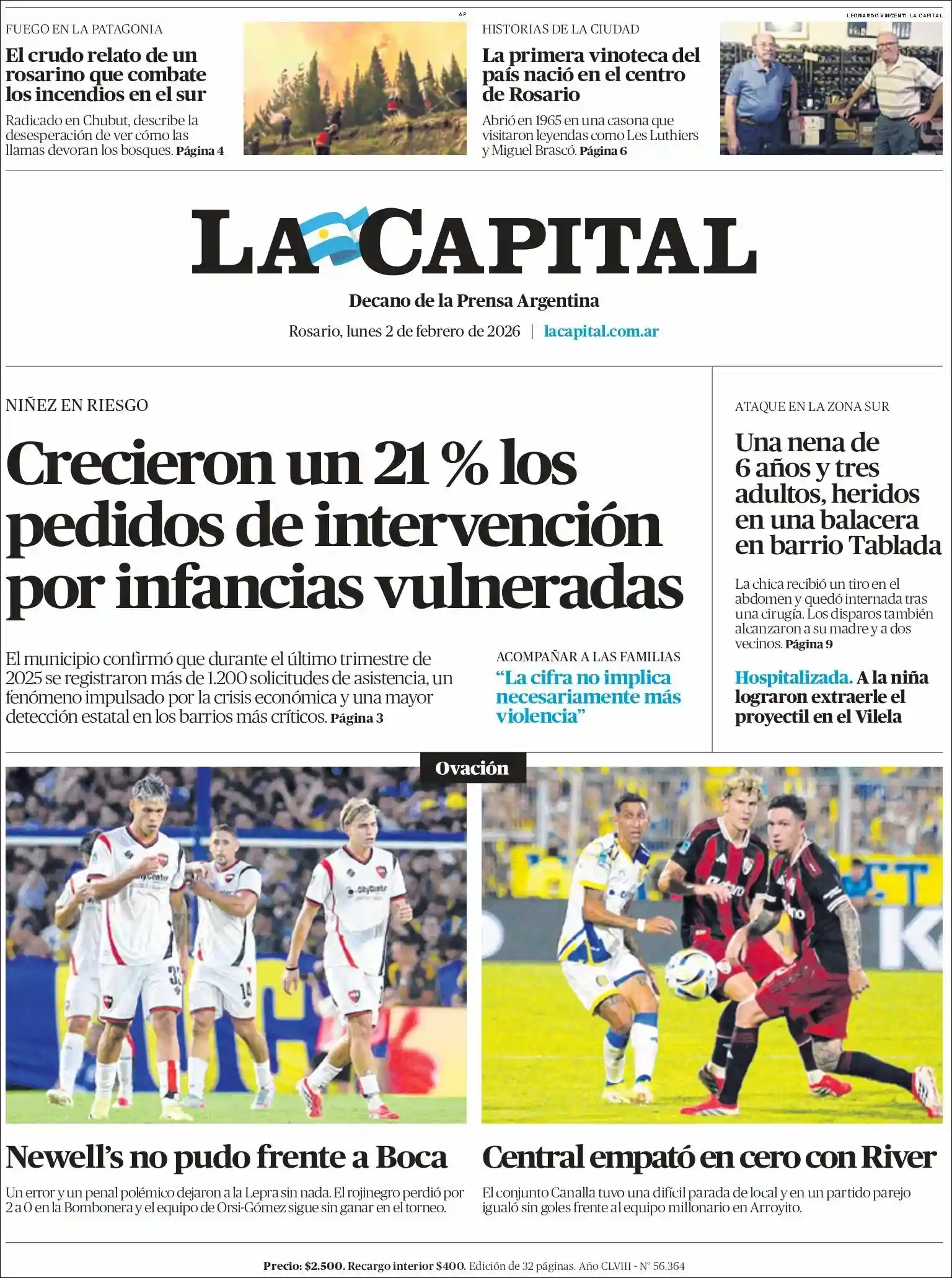 Estudios Max | RADIO TV VAMOS - Tapa del diario La Capital Rosario